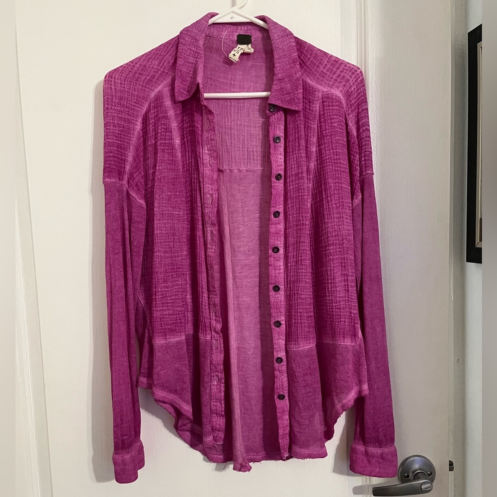 Free people button down top